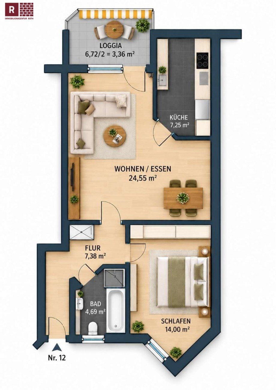 Grundriss Etagenwohnung Offenbach