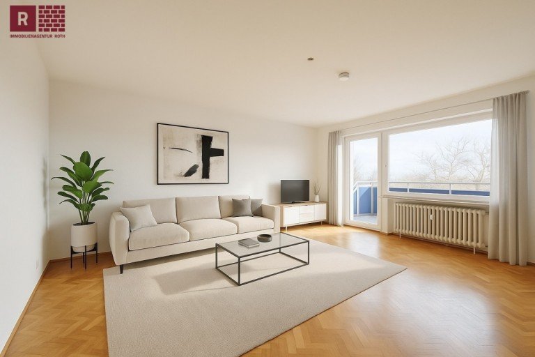 KI Einrichtungsbeispiel Wohnen Frankfurt am Main Etagenwohnung Preis/Leistung stimmt: Gem�tliche und gut geschnittene 3-Zi Whg mit Pool-Nutzung im Haus