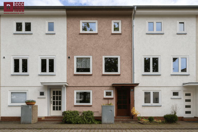 Ansicht Frankfurt am Main Reihenhaus Architektonisches Erbe trifft Wohnkomfort: Reihenhaus mit Garten in Frankfurt