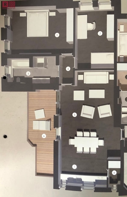 Grundriss 1 Etagenwohnung Frankfurt am Main / Westend-S�d