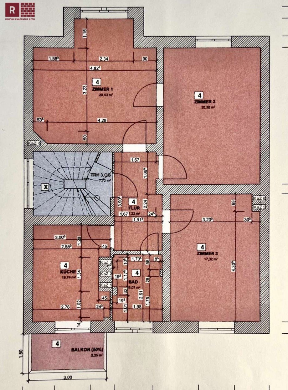 Grundriss Etagenwohnung Frankfurt am Main