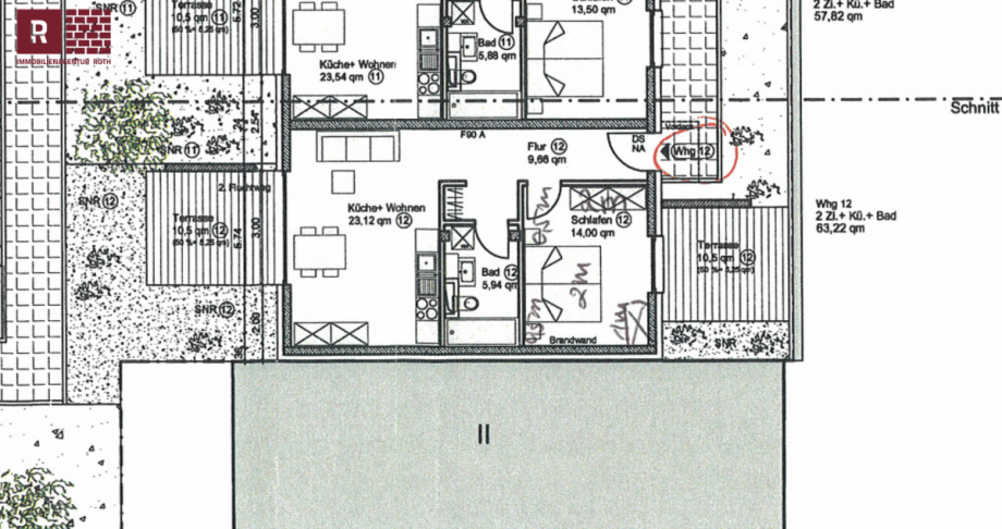 Grundriss Terrassenwohnung Frankfurt