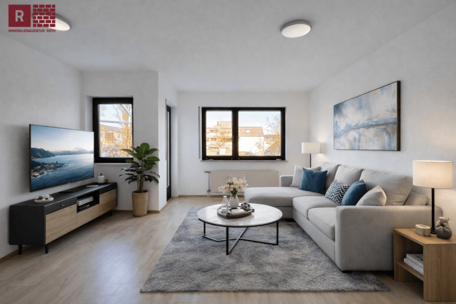 Immobilienmakler Frankfurt Wohnzimmer Maisonettewohnung Frankfurt am Main