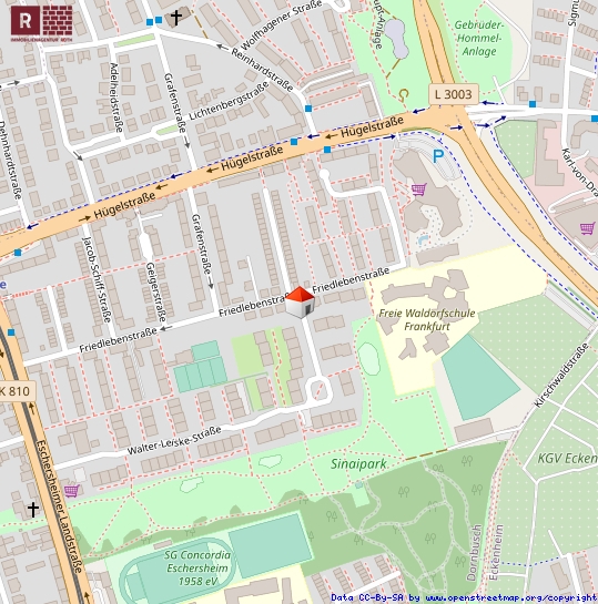 Lageplan Etagenwohnung Frankfurt am Main / Eschersheim