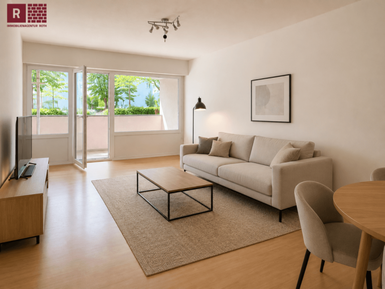 Wohnzimmer renoviert Frankfurt am Main Wohnung Wohnung mit Gestaltungsspielraum und Blick ins Gr�ne