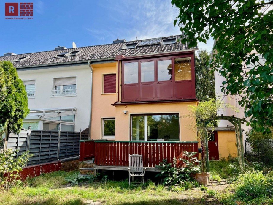R�ckansicht Reiheneckhaus Frankfurt am Main