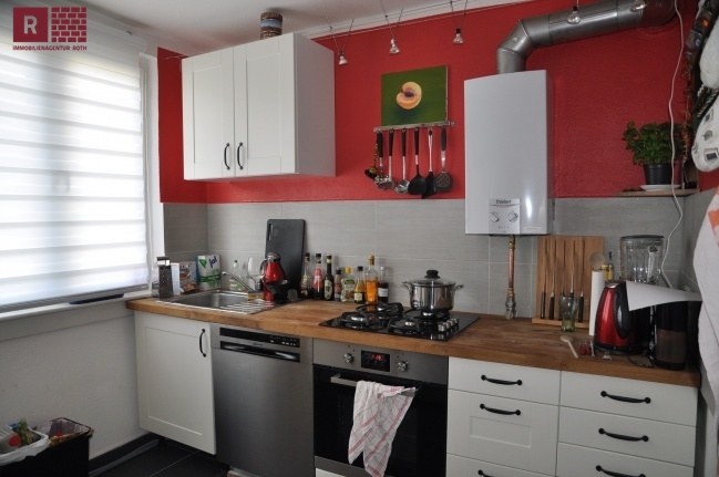 K�che mit Gasherd Etagenwohnung Frankfurt am Main