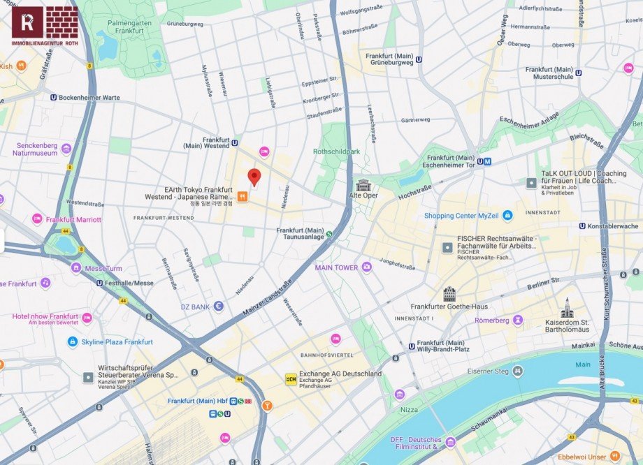 Lageplan Ladenlokal Frankfurt am Main / Westend-S�d