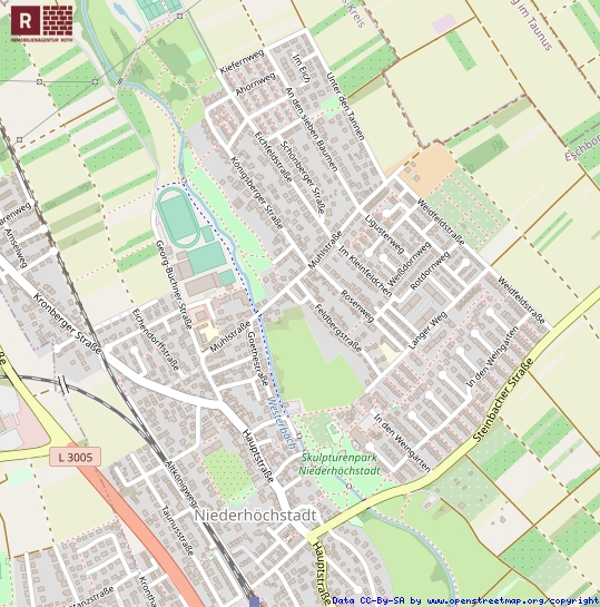 Lage Doppelhaush�lfte Eschborn / Niederh�chstadt