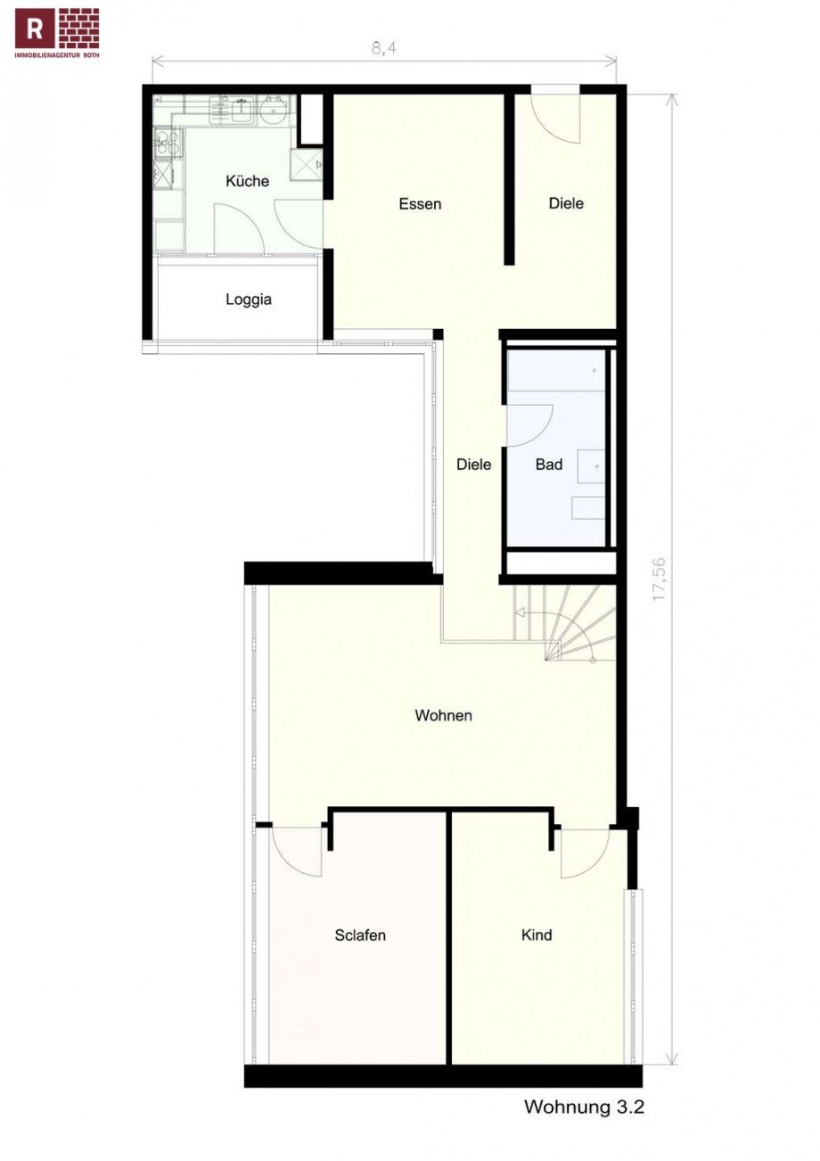 Appartement 3.2 Etagenwohnung Frankfurt am Main
