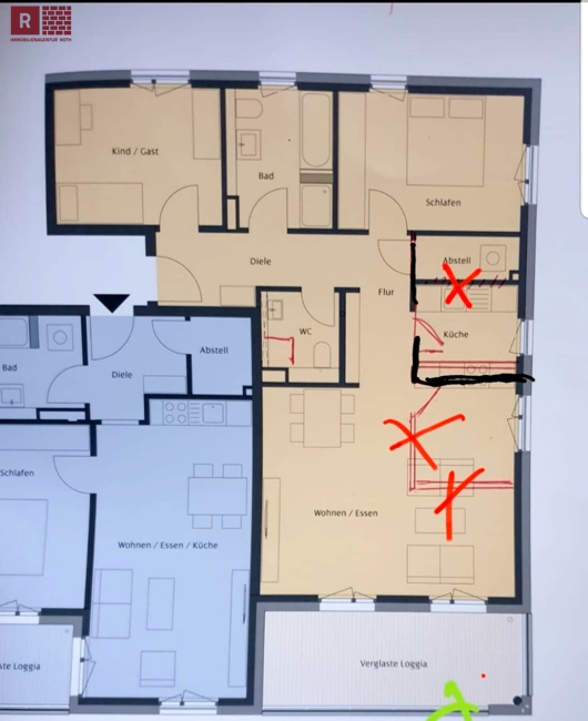 Grundriss Etagenwohnung Frankfurt am Main / Riedberg