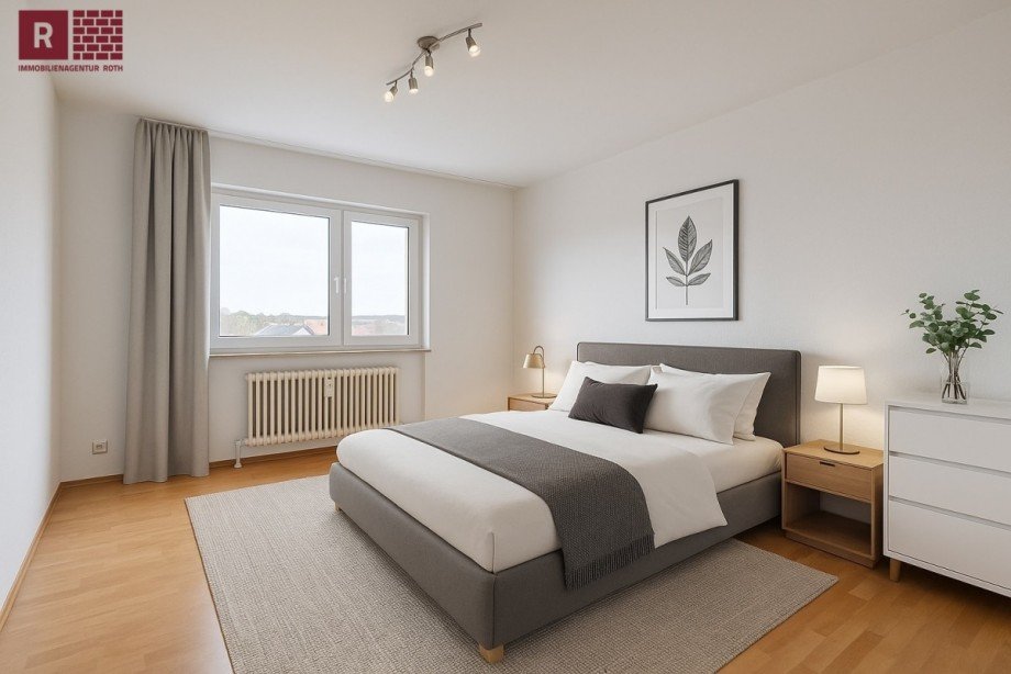KI Einrichtungsbeispiel Schlafen Etagenwohnung Frankfurt am Main