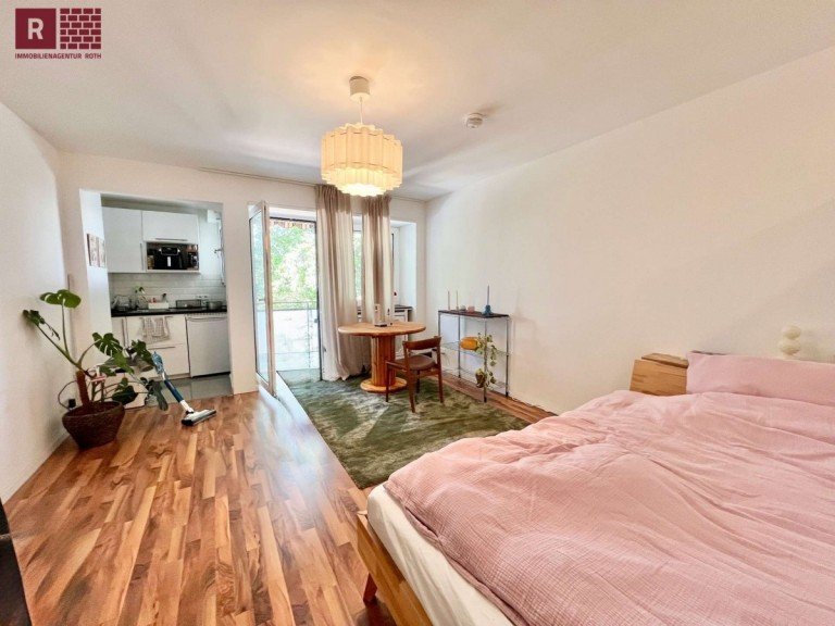  Frankfurt am Main Erdgeschosswohnung Ruhig wohnen, schnell in der Stadt: 1-Zimmer-Wohnung mit Balkon