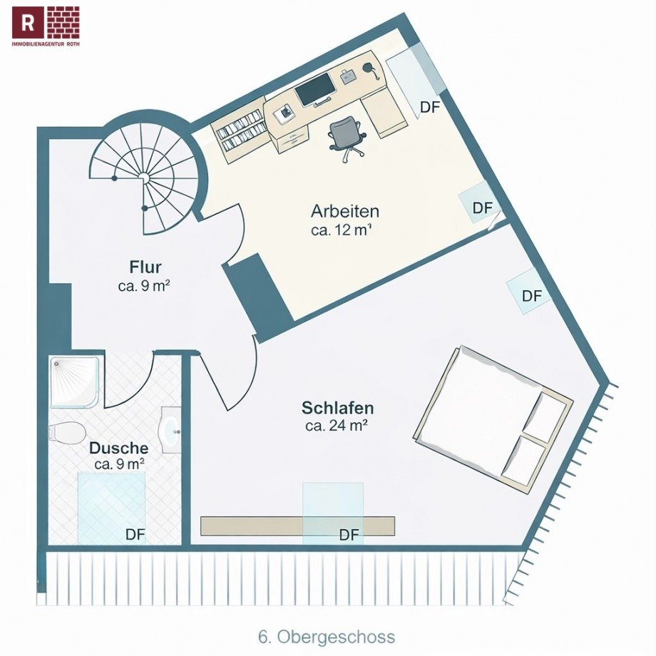 Grundriss Maisonettewohnung Frankfurt am Main