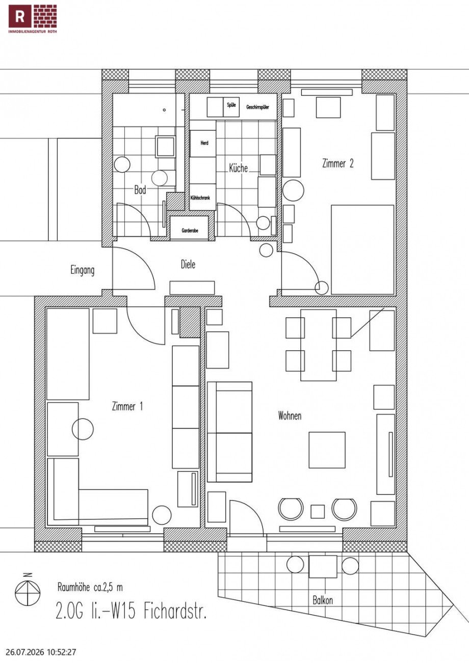 Grundriss Etagenwohnung Frankfurt am Main
