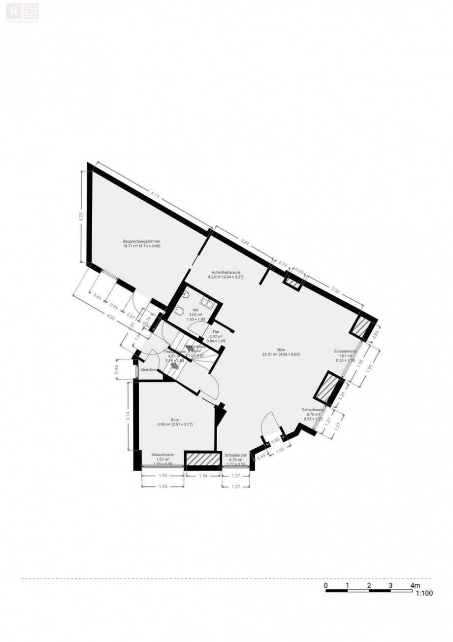 Grundriss EG B�ro / Praxis Frankfurt am Main