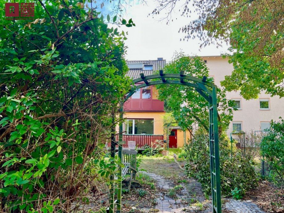 Gartenansicht Reiheneckhaus Frankfurt am Main