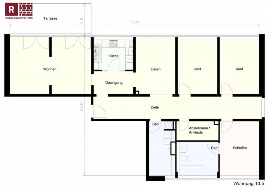 Appartement 13.5 Penthousewohnung Frankfurt am Main