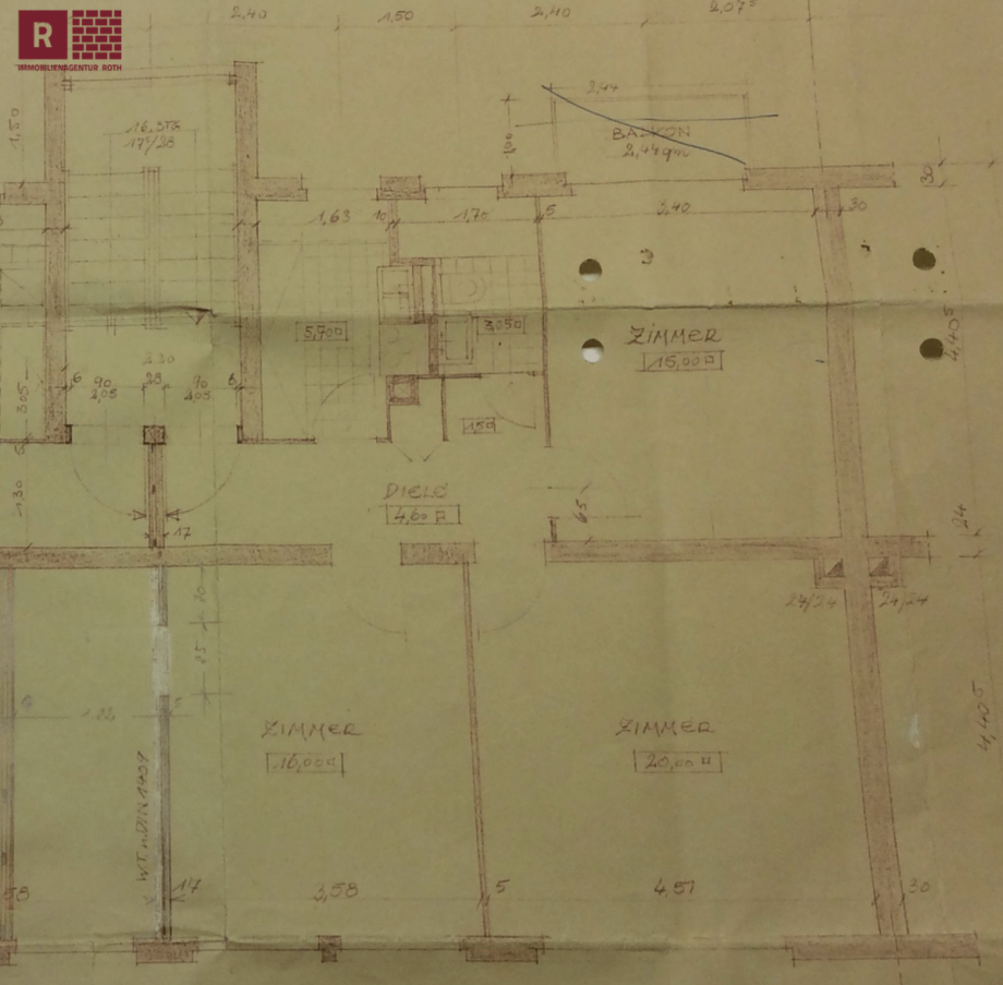 Grundriss Friedlebenstra�e 6 Whg. W2 Wohnung Frankfurt am Main