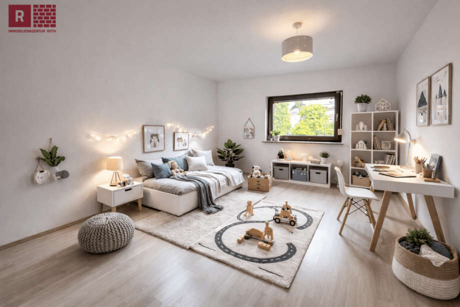 Immobilienmakler Frankfurt Kinderzimmer Maisonettewohnung Frankfurt am Main