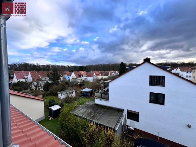 Blick vom Balkon Etagenwohnung Offenbach / Tempelsee