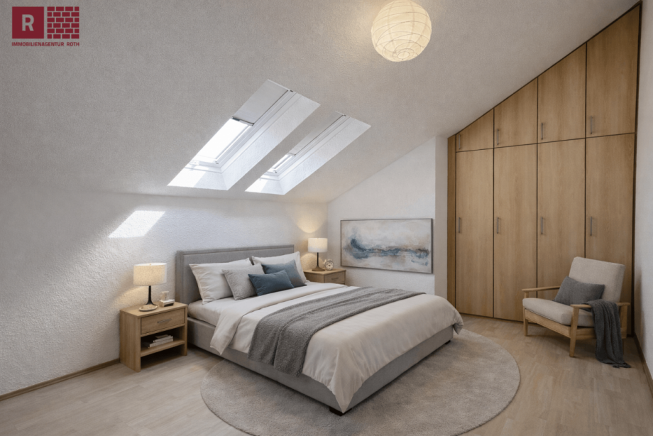 Immobilienmakler Frankfurt Schlafzimmer Maisonettewohnung Frankfurt am Main