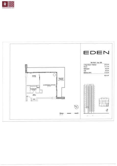 Grundriss Eden Etagenwohnung Frankfurt am Main