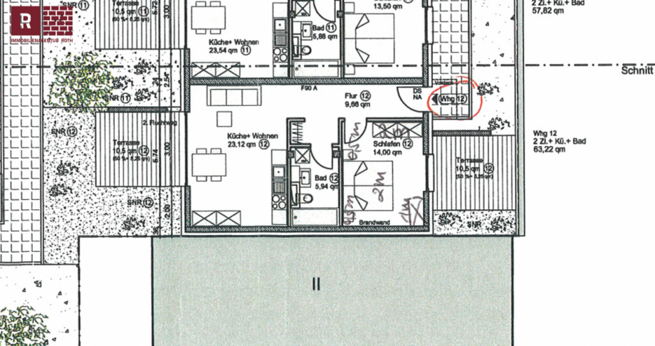 Grundriss Terrassenwohnung Frankfurt